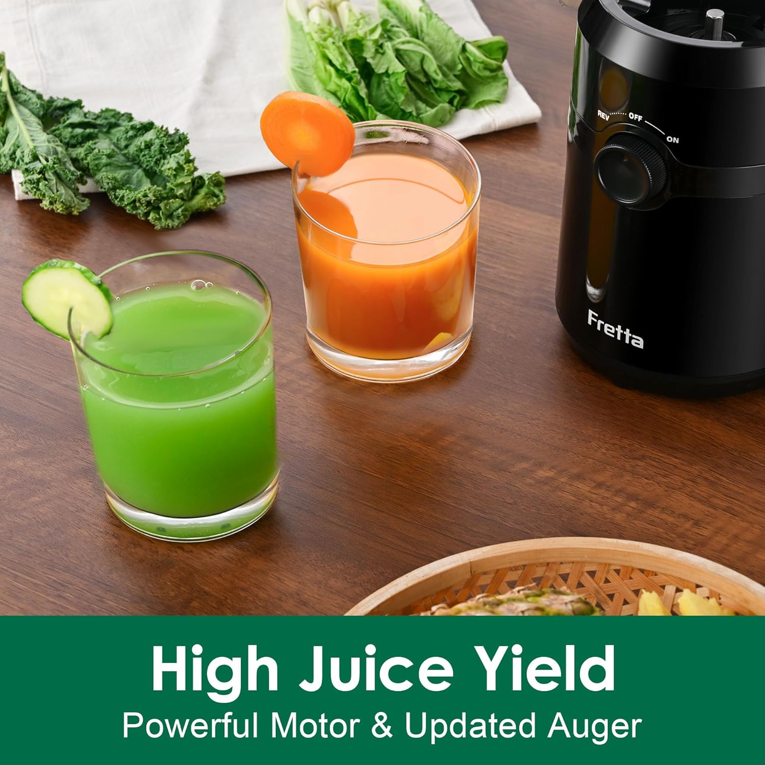Fretta Nifty F5000 Cold Press Juicer, Slow Masticating Juicer Machine